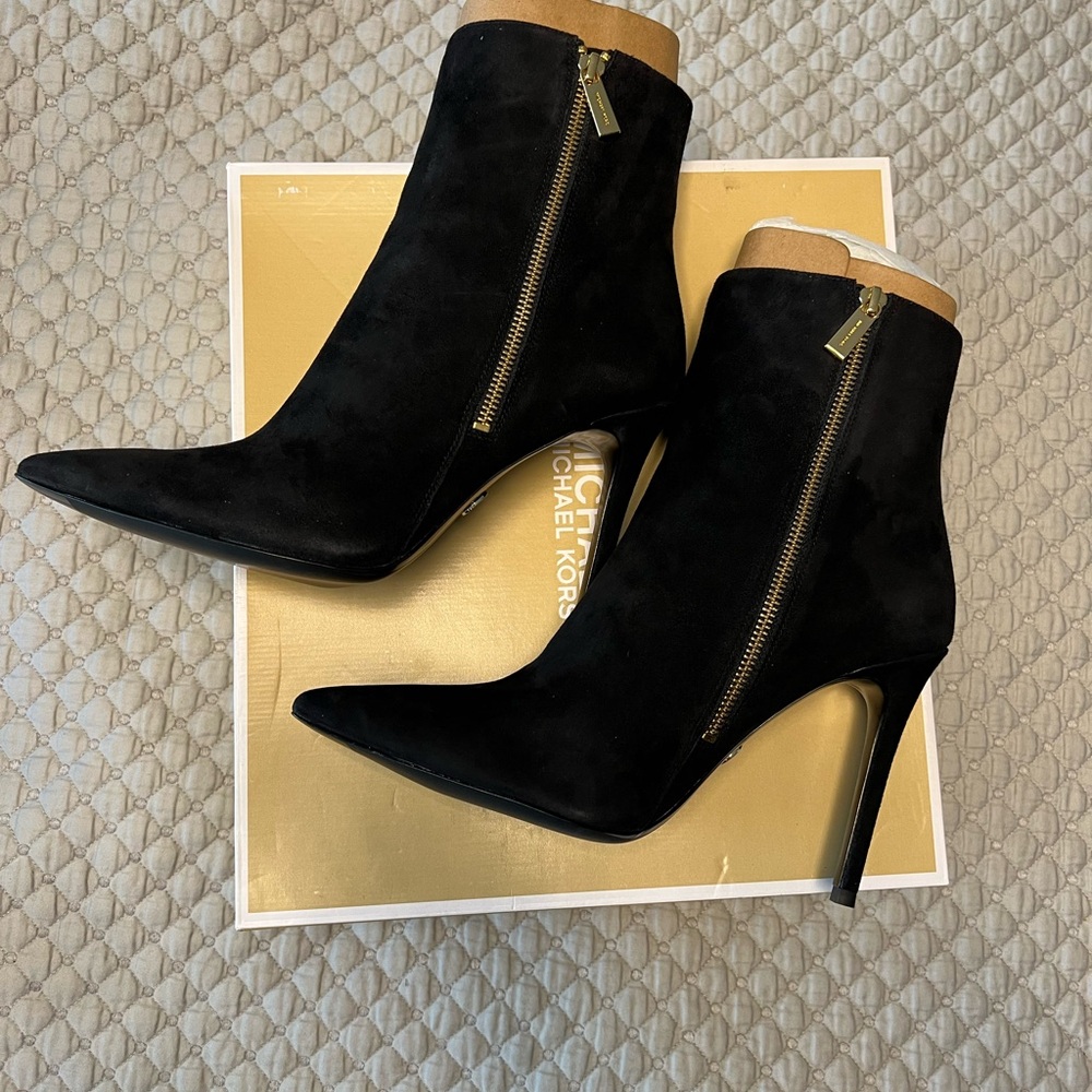 Michael Kors Keke Bootie in Black Suede